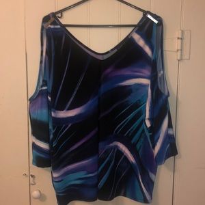 Frank Lyman Cold Shoulder Top